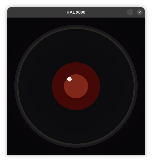 The pygame lens window, idle